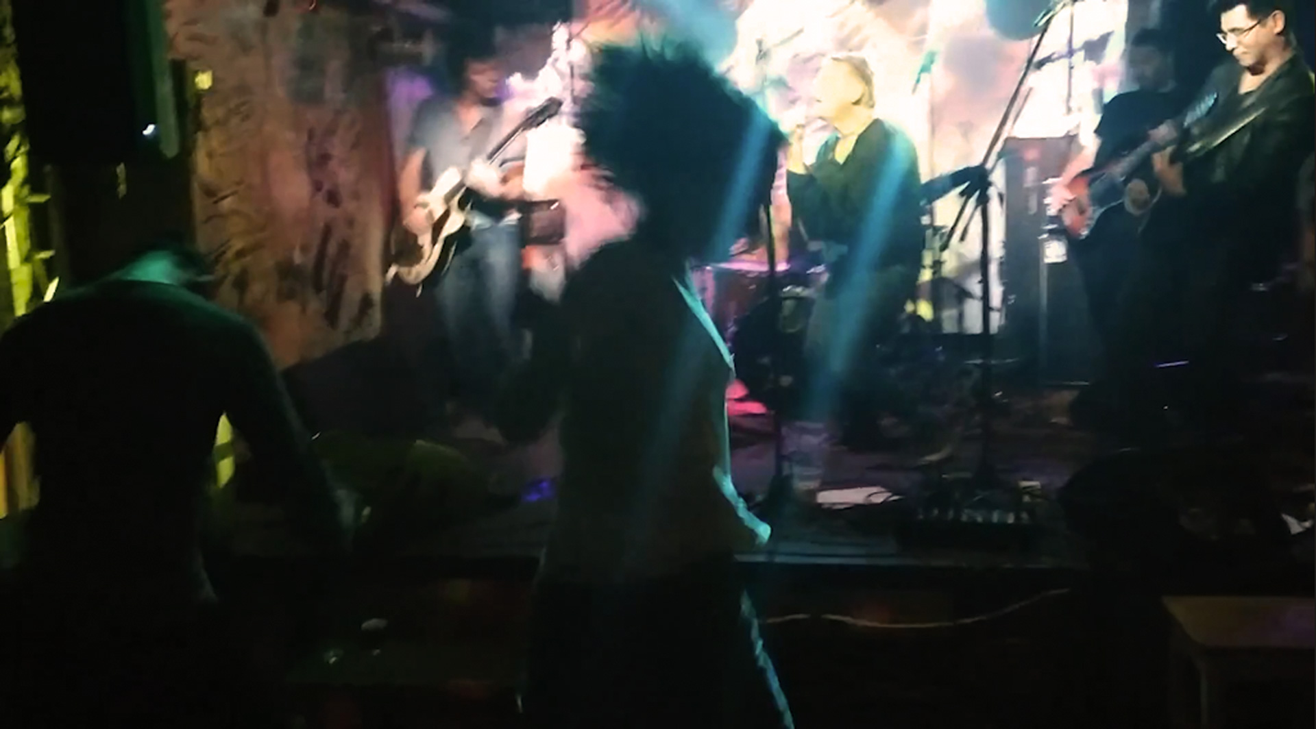 On stage in Szimpla Kert in Budapest